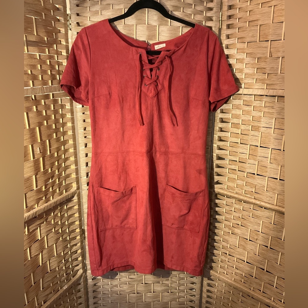 Hollister Faux Suede Mini Dress